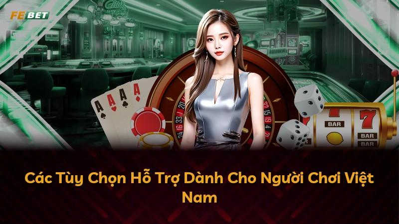 Các Tùy Chọn Hỗ Trợ Dành Cho Người Chơi Việt Nam
